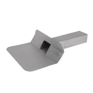 Kiezelbak, 60 x 100 mm, 90°, 30 cm lang naadloos gegoten