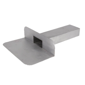 Kiezelbak, 60 x 80 mm, 90°, 45 cm lang naadloos gegoten