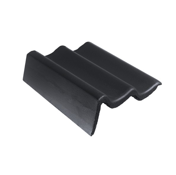 Monier Sneldek Zwart Novo+ Chaperongevelpan links 70 gr