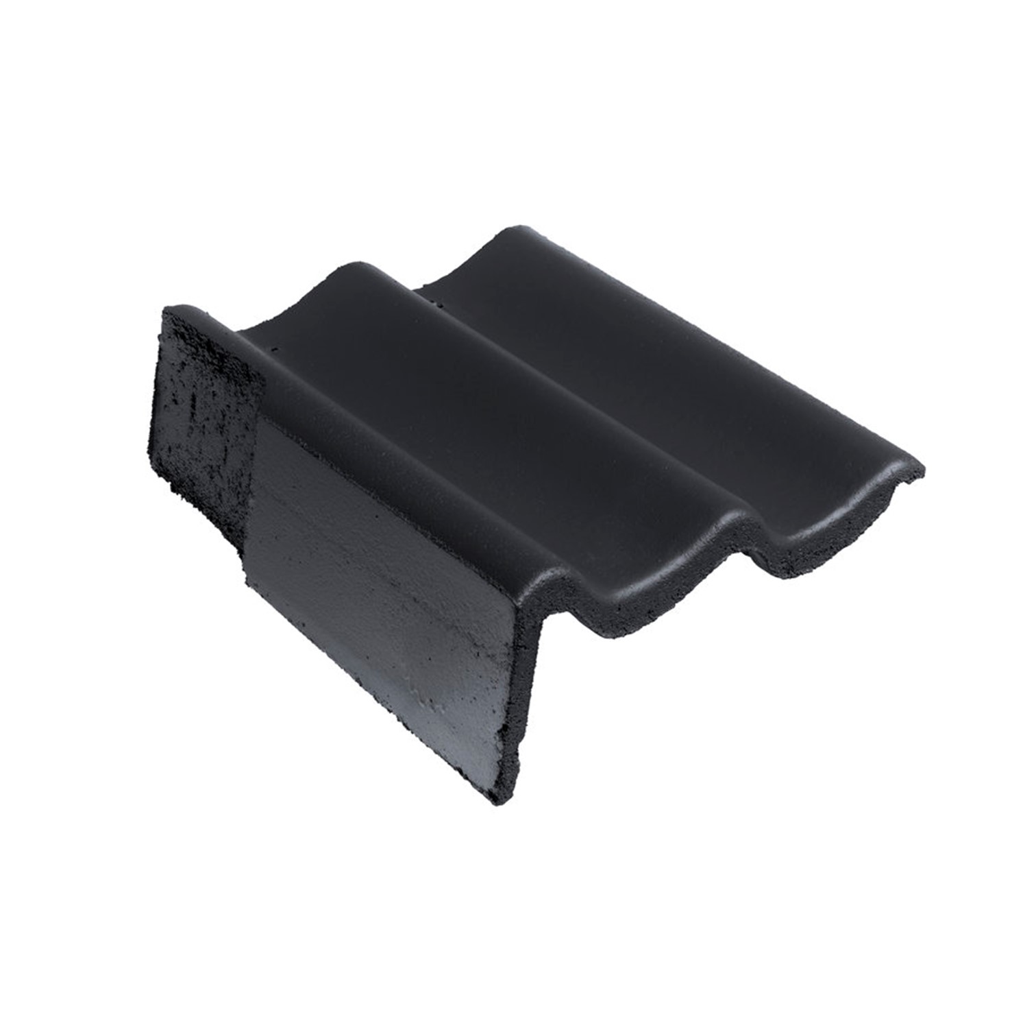 Monier Sneldek Zwart Novo+ Gevelpan links