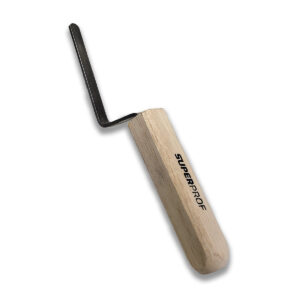 Super Prof, stootvoegspijker, 90x10 mm houten handgreep