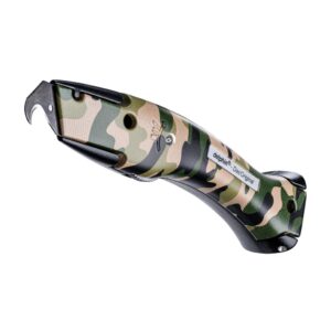 Delphin mes + houder Limited Edition Mat black Camo
