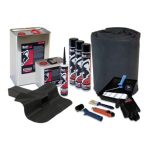 Compleet EPDM pakket 7,62 m x 8 m met stadsuitloop