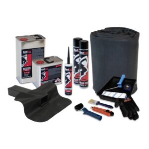 Compleet EPDM pakket 12,20 m x 6,5 m met stadsuitloop